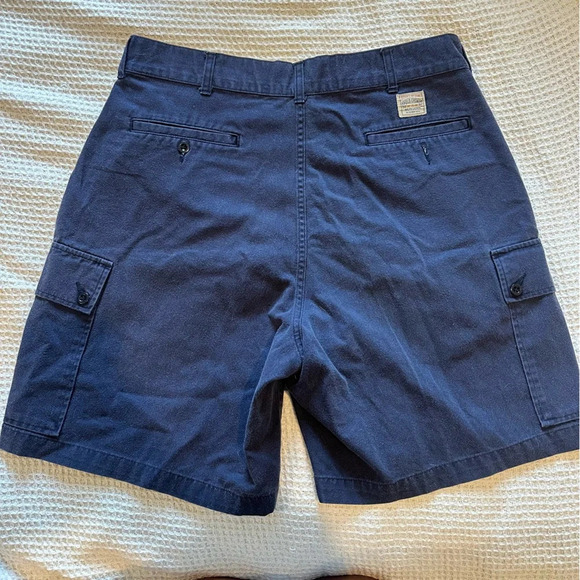 Polo Ralph Lauren Mens Relaxed Fit Cargo Shorts Navy size 34 , 8 inch inseam - Picture 4 of 8